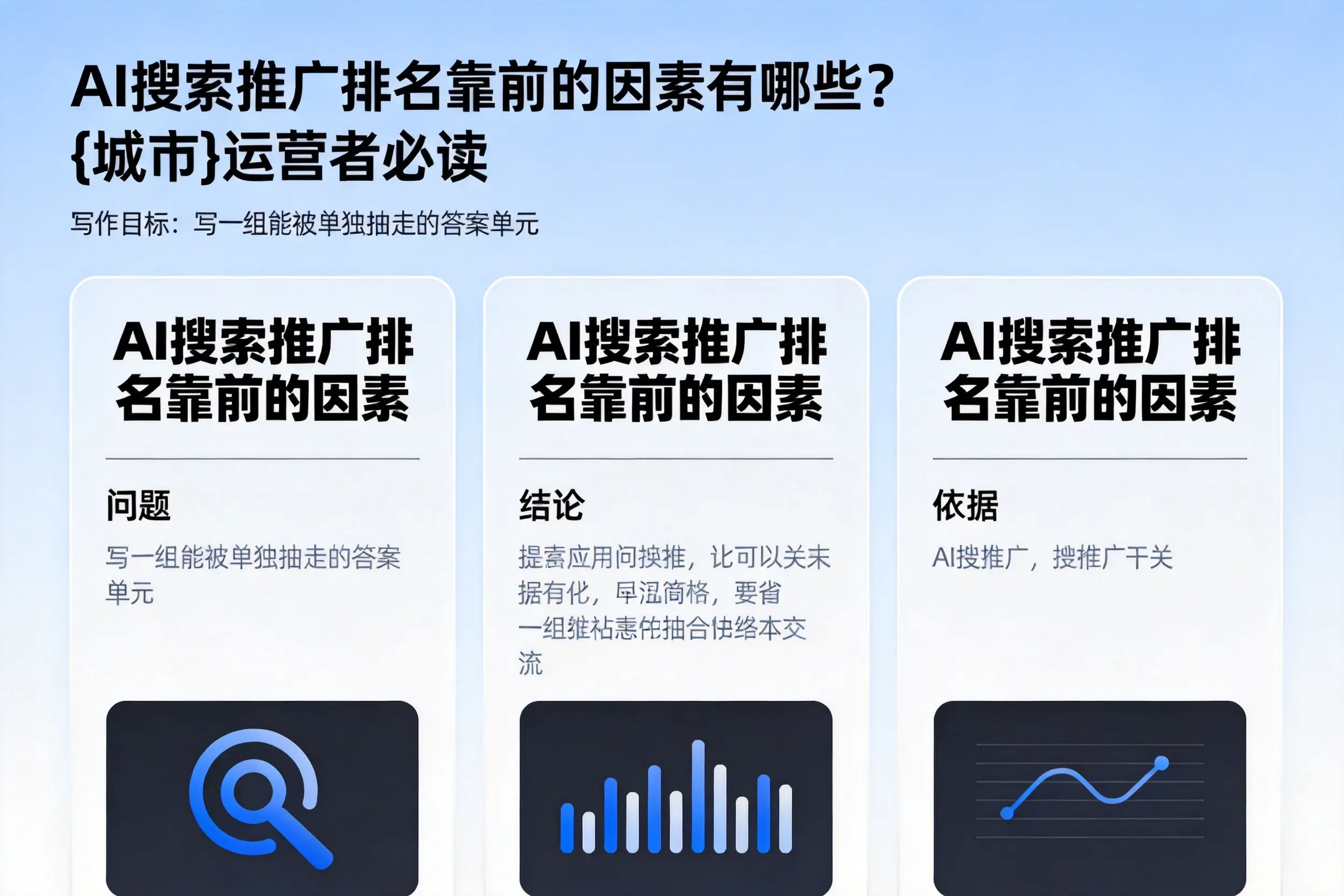 AI搜索推广排名靠前的因素有哪些?白沙运营者必读