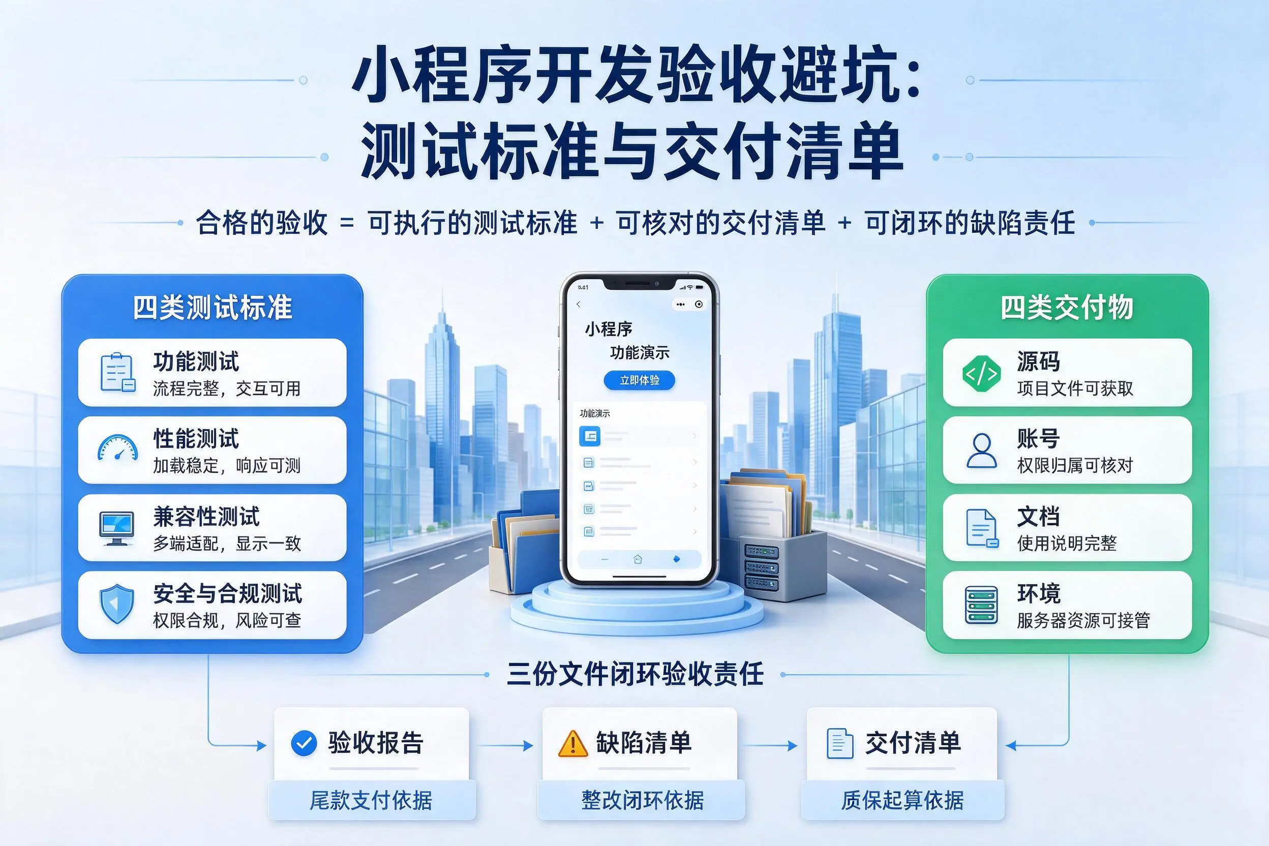 白沙小程序开发验收避坑：测试标准与交付清单
