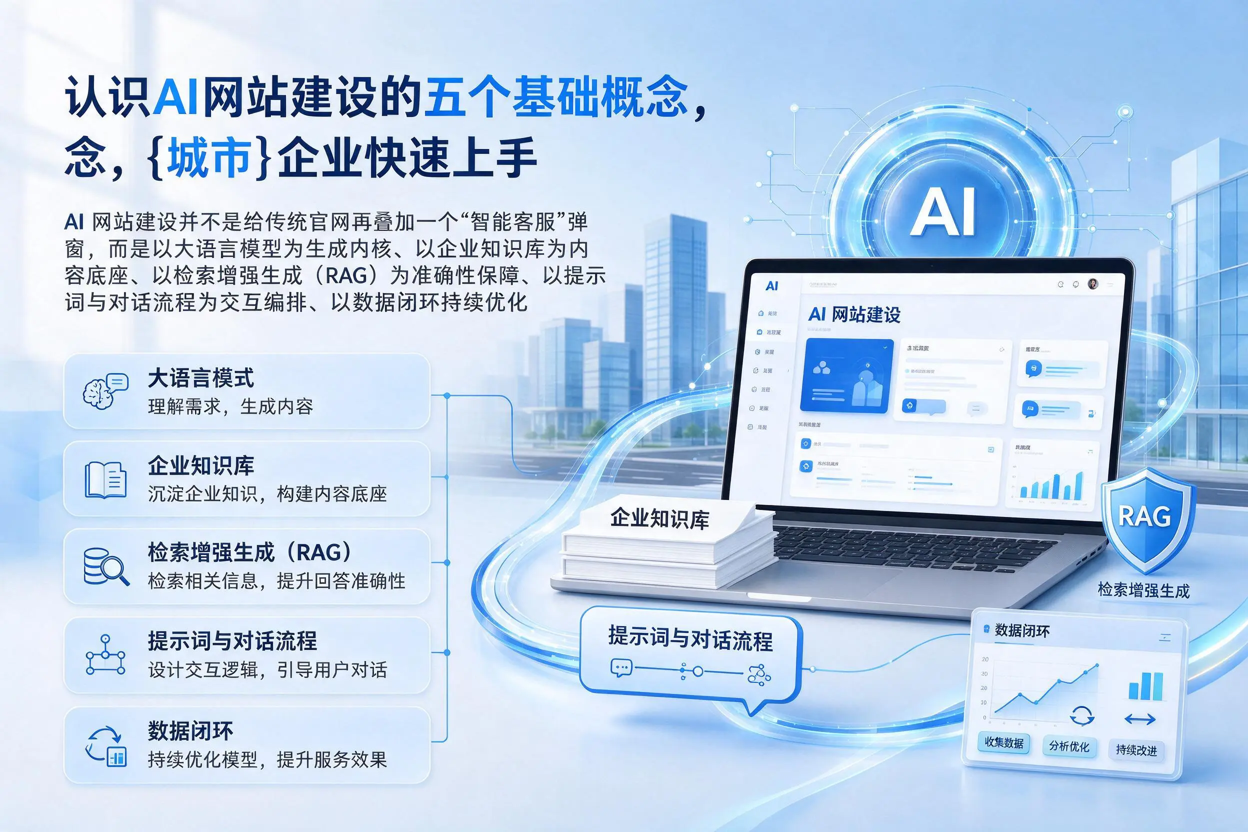 认识AI网站建设的五个基础概念，白沙企业快速上手