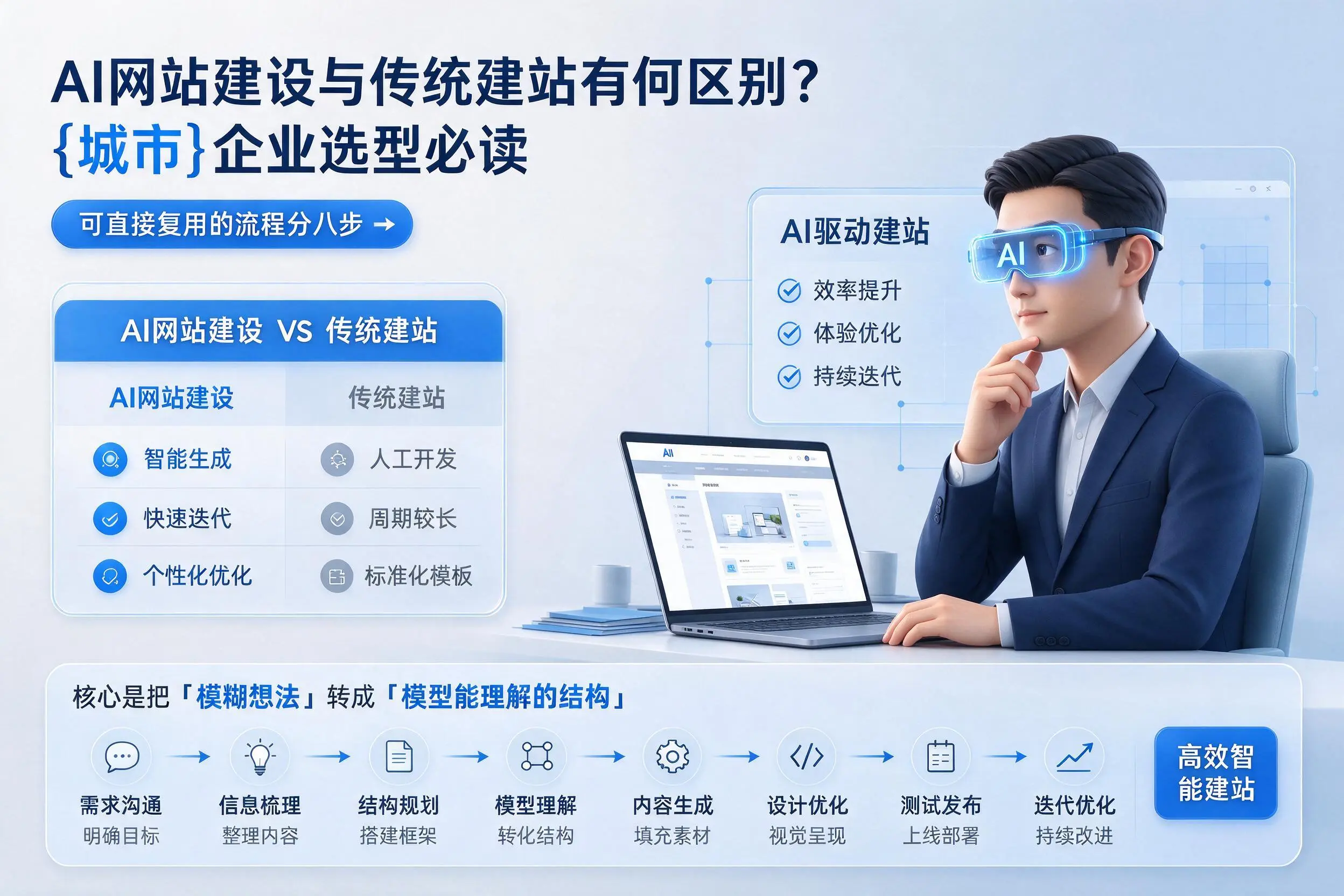 AI网站建设与传统建站有何区别？白沙企业选型必读