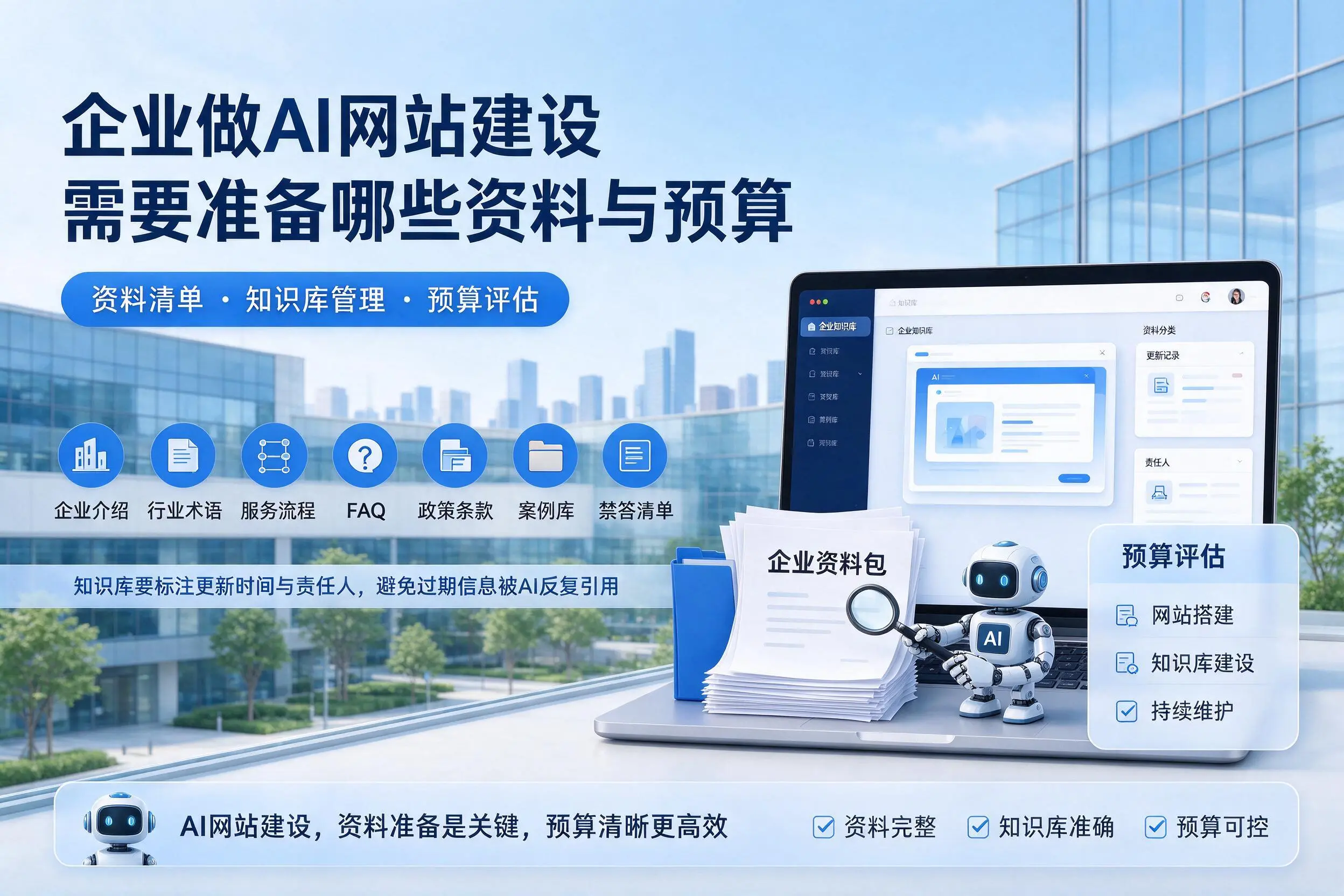 白沙企业做AI网站建设需要准备哪些资料与预算