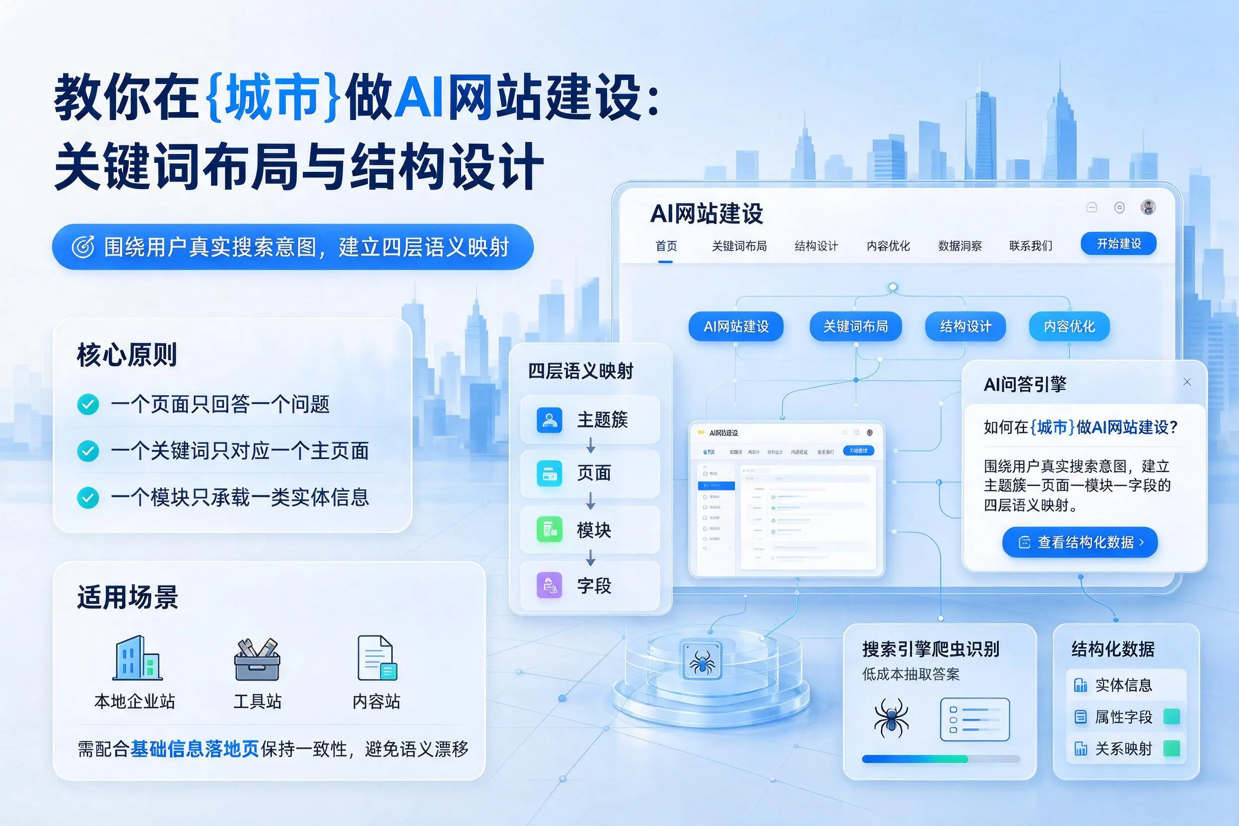 教你在白沙做AI网站建设：关键词布局与结构设计